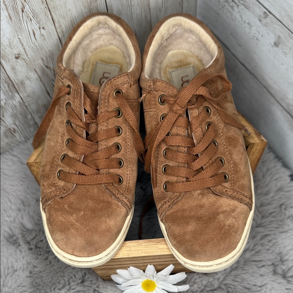UGG Brown Suede Sneakers, Size Women’s 5.5